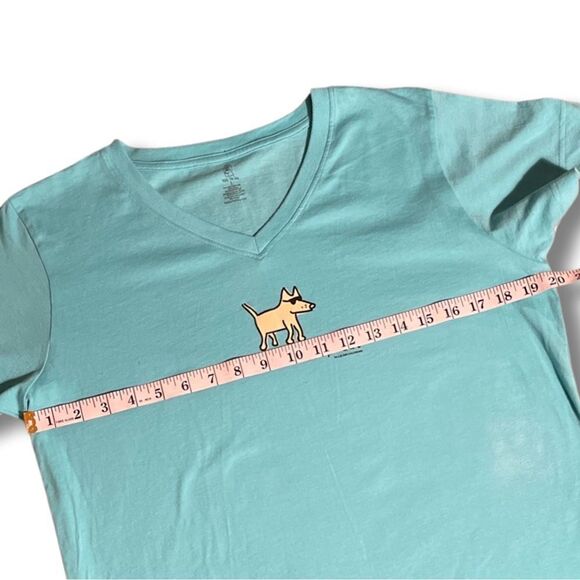 Puppy Kisses “Obedience School Drop Out” Ladies V Neck T-Shirt - Picture 7 of 8